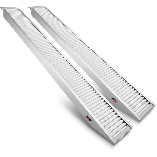 Bullet Pair Of 2.5M Aluminium Loading Ramps 2800Kg Capacity Motorbike Ramps