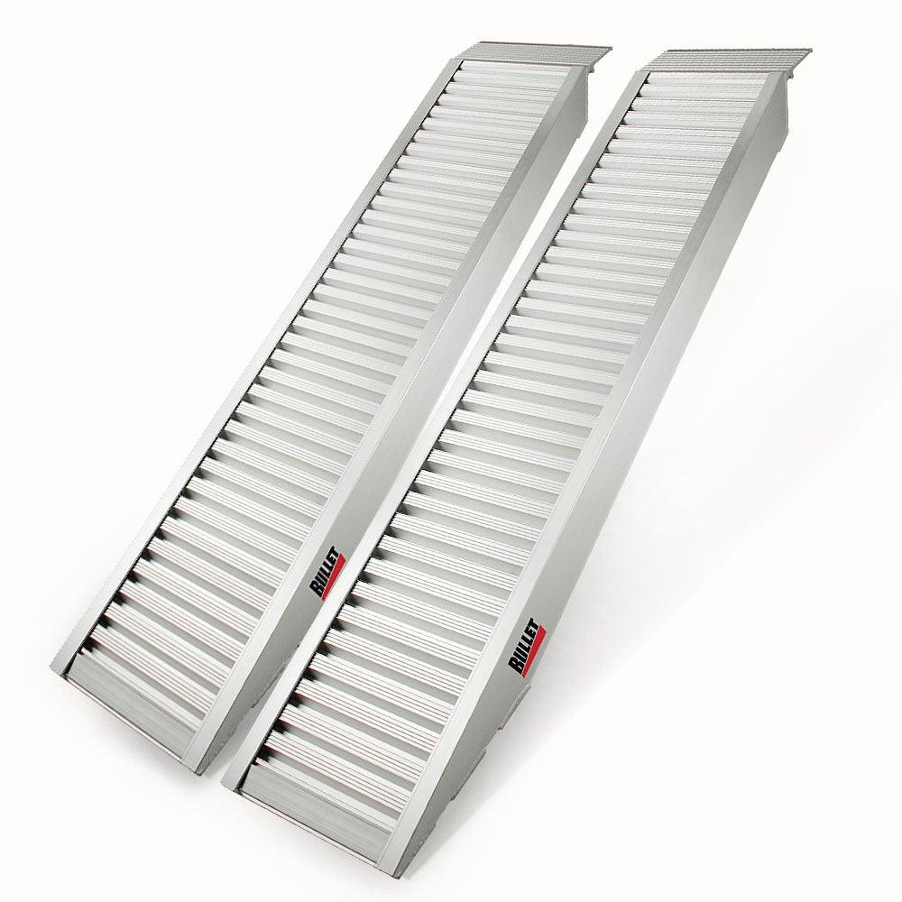 Bullet Pair Of 2M Aluminium Loading Ramps 3310Kg Capacity Motorbike Ramps