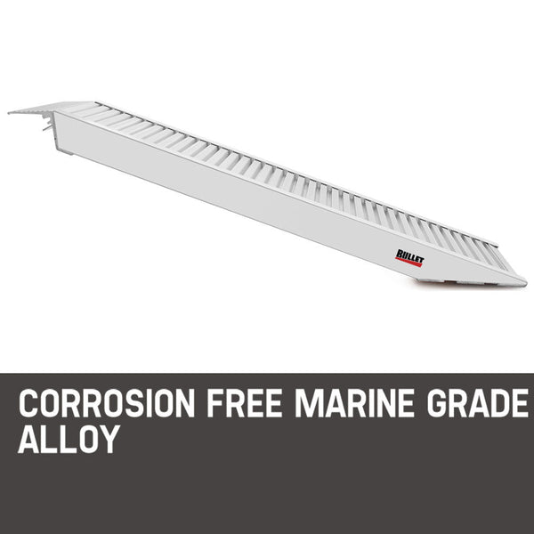Bullet Pair Of 2M Aluminium Loading Ramps 3310Kg Capacity Motorbike Ramps