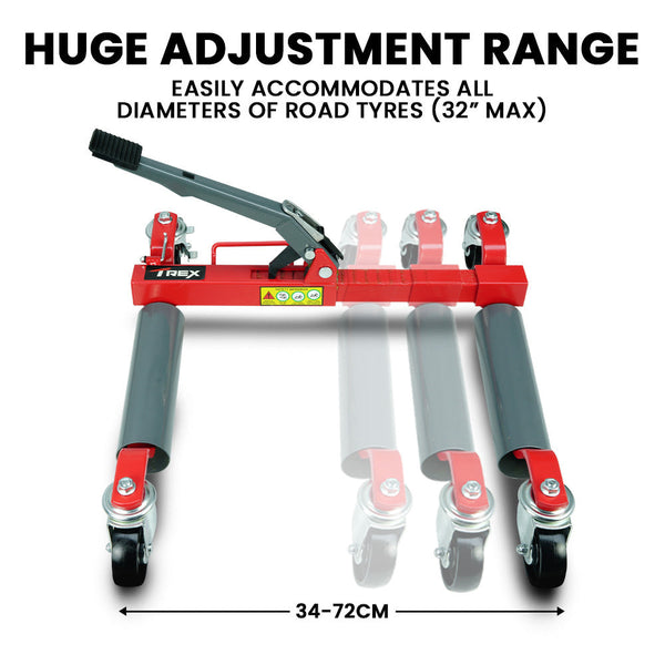 T Rex Vehicle Positioning Jacks Set Mechanical Wheel Dolly Auto Accessories Lifts Motorcycle Lifts & Jacks