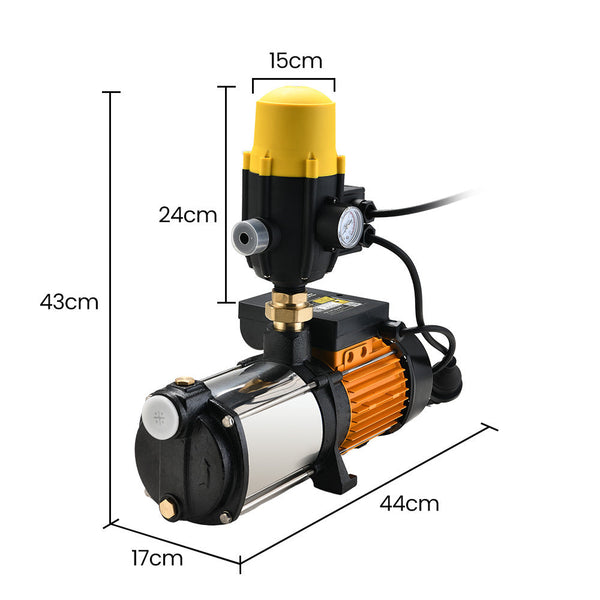 Multi Stage Water Hi Pressure Pump With Auto Controller Home Garden Irrigation 4 Electric Water Pumps & Pressure Tanks