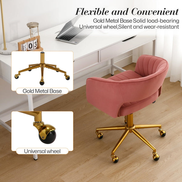 Velvet Home Office Chair Rose Office Chairs