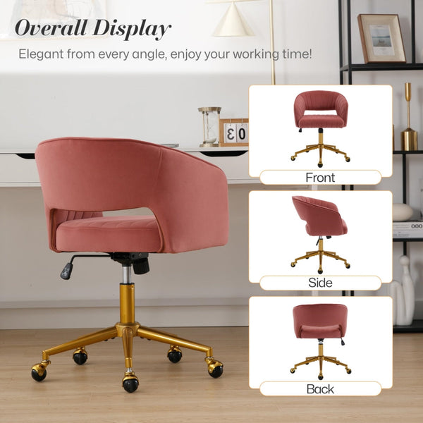 Velvet Home Office Chair Rose Office Chairs