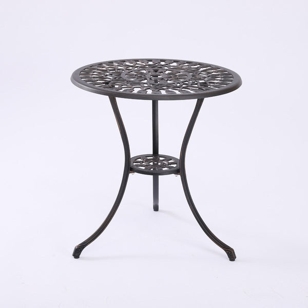 2 Seater Dominique Cast Aluminium Bistro Set Patio Chairs