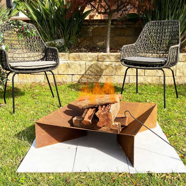 Firepit With Ash Tray 0.11 Mild Steel" Fire Pits