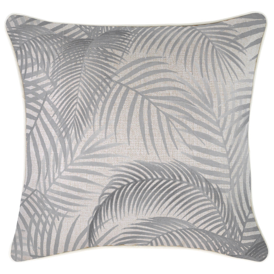 Cushion Cover With Piping Seminyak Smoke 45Cm X 45Cm Cushion Covers