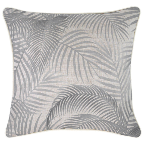 Cushion Cover With Piping Seminyak Smoke 45Cm X 45Cm Cushion Covers