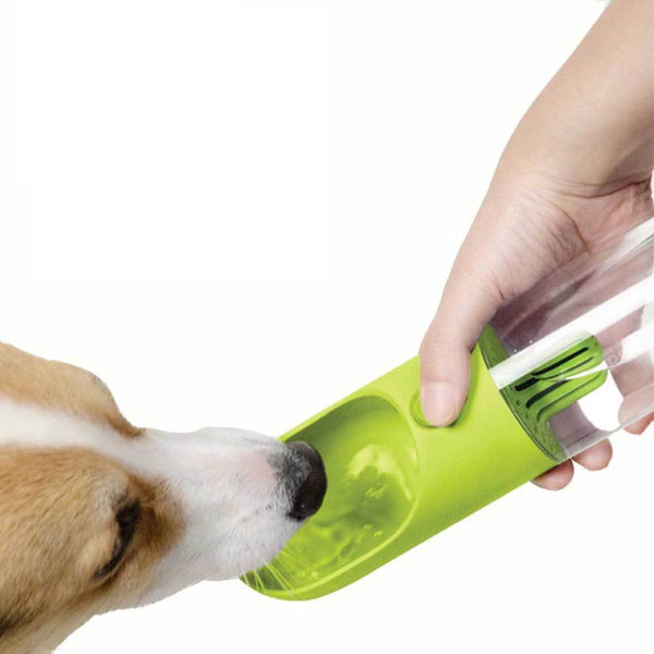 Dishes Feeders & Fountains Rooster Farms 380Ml Portable Pet Water Bottle With Filter Travel Drinking Cup For Dogs Cats