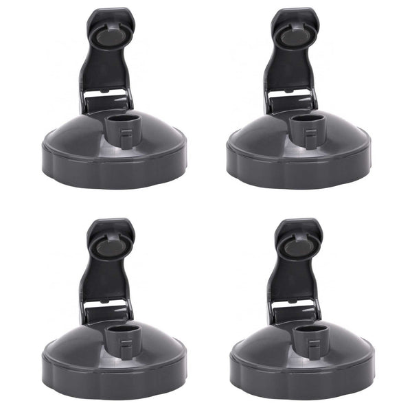 4X Flip Top Fresh Lids For Nutribullet Fits 600 And 900 Model Cups These Premium Quality Are Designed All Series Models. Ideal Blending Taking Your Sm