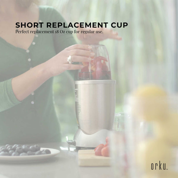 For Nutribullet Small Short Little 18 Oz Cup 600W + 900W Model Replacement Handheld Blenders