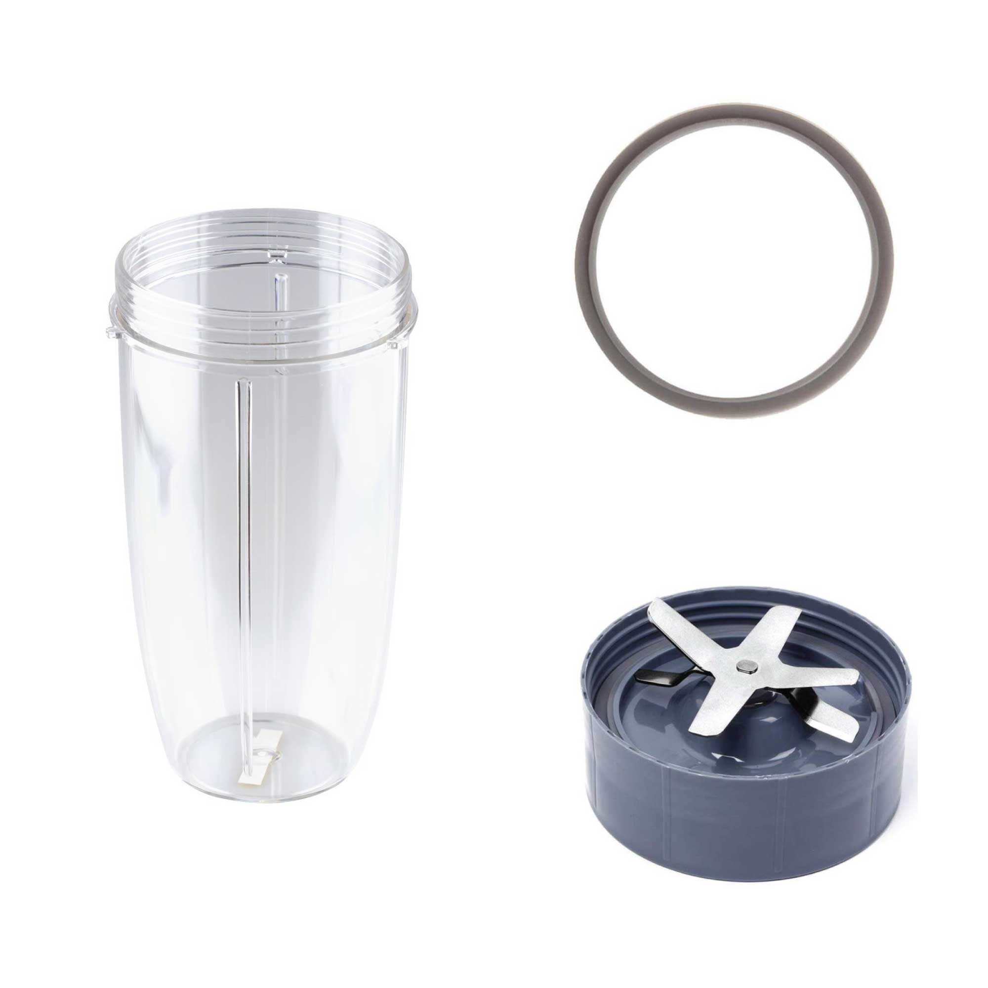 For Nutribullet Extractor Blade + Tall Cup + Grey Seal 900 And 600 Models Handheld Blenders