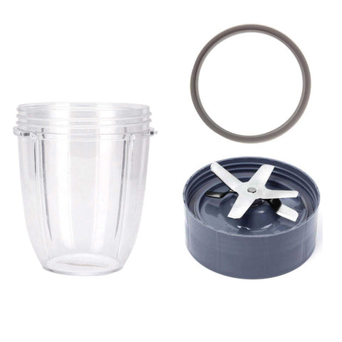 For Nutribullet Short Cup + Extractor Blade + Grey Seal For 900 And 600 Models Handheld Blenders