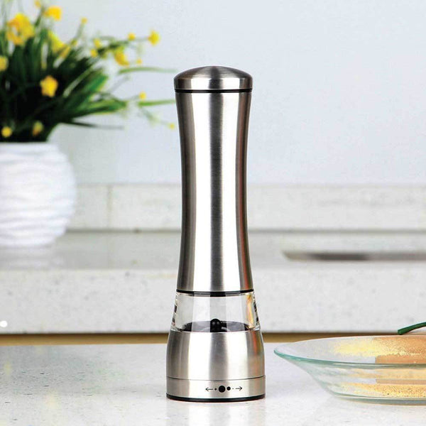 Electric Battery Salt Or Pepper Grinder Adjustable Shakers Automatic Stainless Mill Handheld Blenders