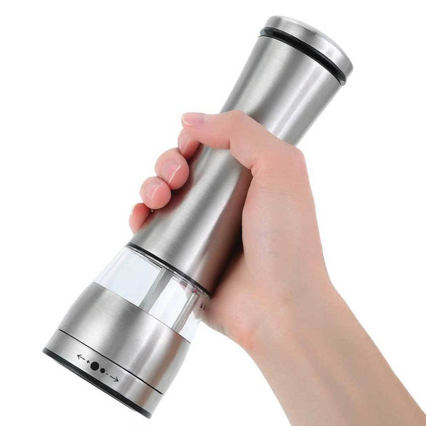 Electric Battery Salt Or Pepper Grinder Adjustable Shakers Automatic Stainless Mill Handheld Blenders