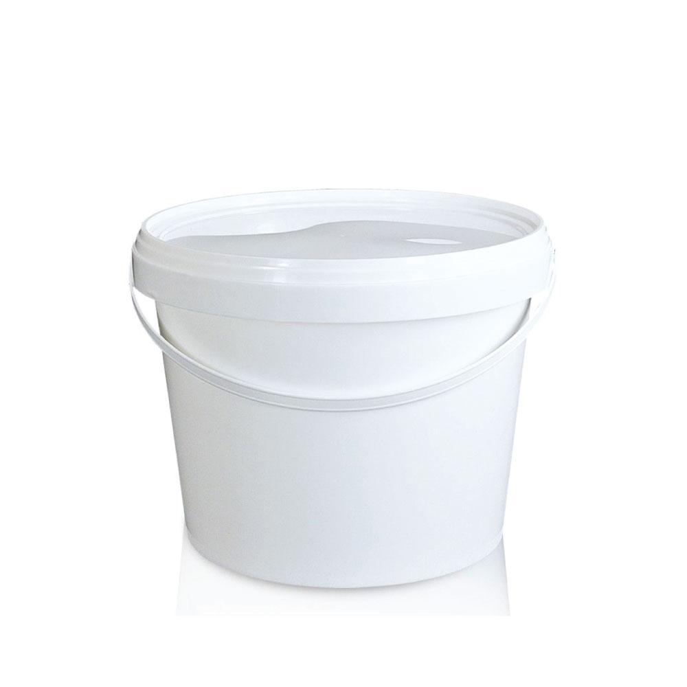 Plastic Buckets With Lids And Handles White 2 Litre Home Garden Storage Pails Storage Bins & Baskets