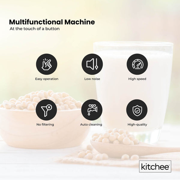 1.2L Electric Soy Bean Milk Maker Machine Automatic Soya Almond Nut Blender Other Kitchen Gadgets