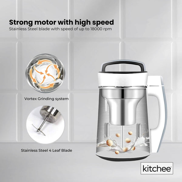 1.2L Electric Soy Bean Milk Maker Machine Automatic Soya Almond Nut Blender Other Kitchen Gadgets