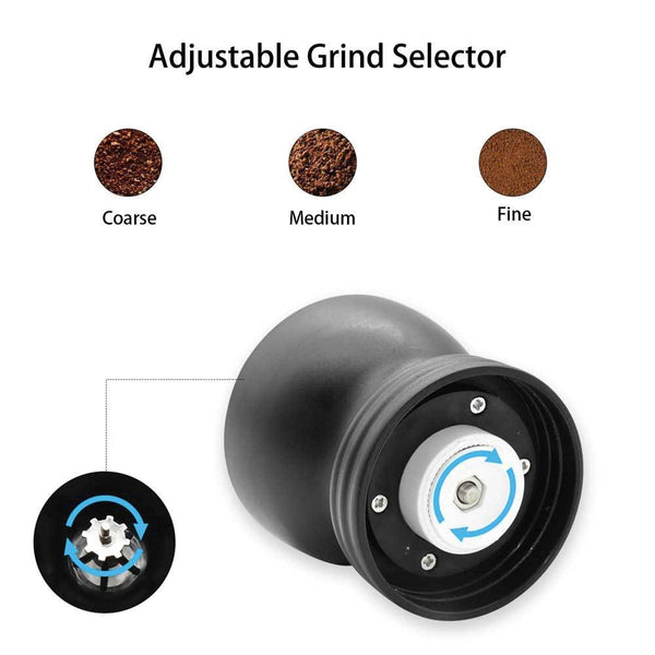 Coffee Bean Grinder Manual Hand Stainless Ceramic Burr Core Glass Jar Nut Mill Coffee Grinders