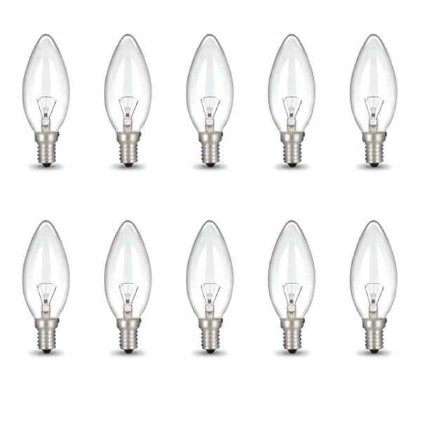 Bulk 10X E14 40W 220V C35 Candle Globe For Himalayan Salt Lamp Light Bulbs