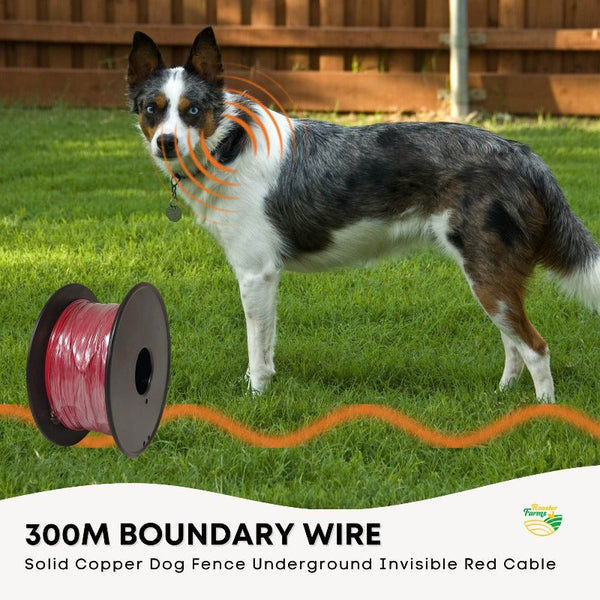 Fences & Pens Rooster Farms 300M Boundary Wire Solid Copper Dog Fence Underground Invisible Red Cable