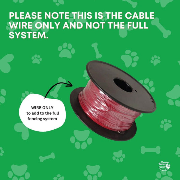 Fences & Pens Rooster Farms 300M Boundary Wire Solid Copper Dog Fence Underground Invisible Red Cable