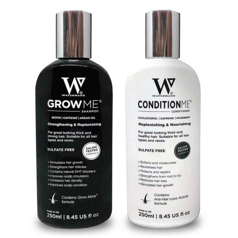 Watermans Grow Me Shampoo And Conditioner Hair Growth Pack Combo Anti Loss Sets & Kits