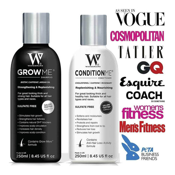 Watermans Grow Me Shampoo And Conditioner Hair Growth Pack Combo Anti Loss Sets & Kits