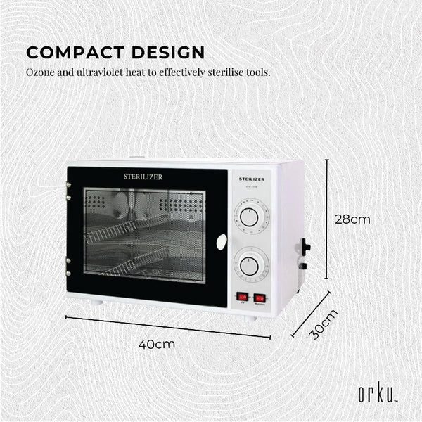 20L Ozone Uv Steriliser Box Beauty Equipment Salon Nail Tools Sterilizer Cabinet Manicure & Pedicure Tools & Kits