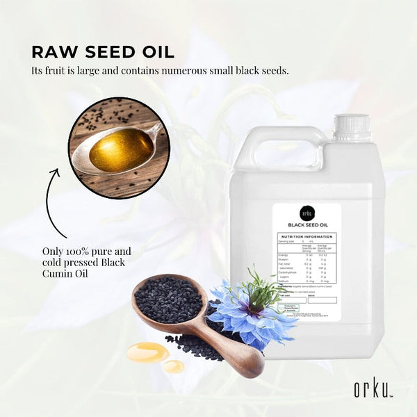 5L Pure Black Seed Oil 100% Ethiopian Nigella Sativa Cumin Cold Pressed Massage Oils & Lotions
