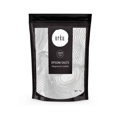 Orku 12X 1Kg Epsom Salt Magnesium Sulphate Bath Salts Skin Body Bath Bombs & Fizzies