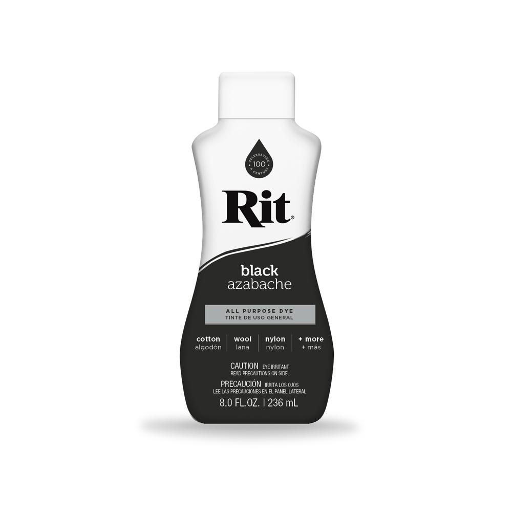 236Ml Black Fabric Dye Rit Clothes All Purpose Liquid Tie Colours Cotton Fabric Transfers