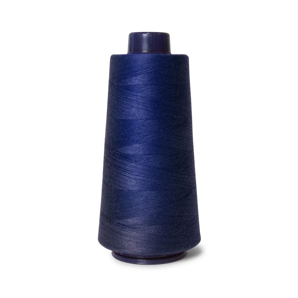 Hemline 1X Navy Sewing Overlocker Thread 2000M Polyester Overlocking Spools Sewing Threads