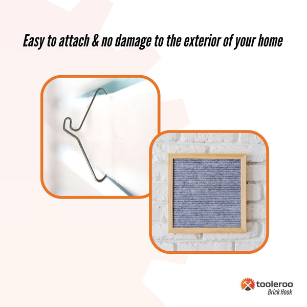 10 Pack 90Mm 3.5 Inch Brick Hooks Wall Crab Clips Hangers For Pictures Plants Hooks & Hangers