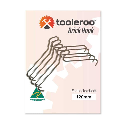 Tooleroo 5 Pack 120Mm (4.7") Brick Hooks Wall Crab Clips Hangers For Pictures Plants Hooks & Hangers