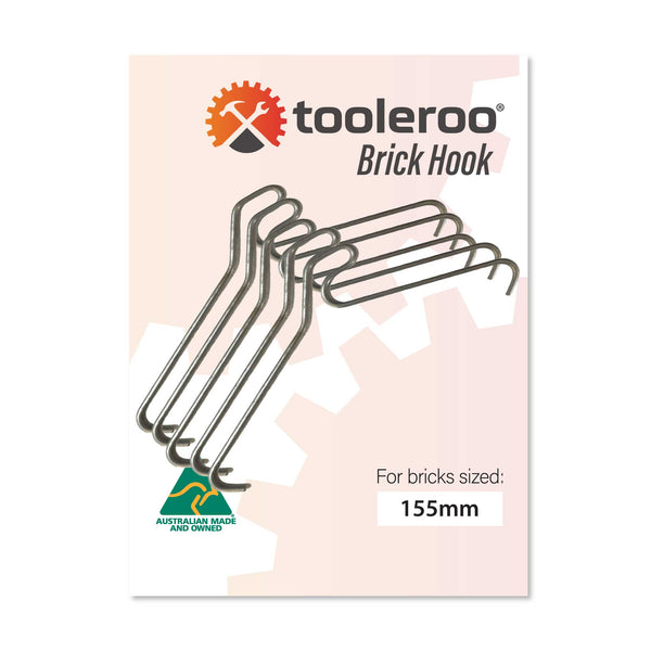 Tooleroo 5 Pack 155 165Mm (6 6.5") Brick Hooks Wall Clips Hangers For Pictures Plants Wall Hooks & Hangers