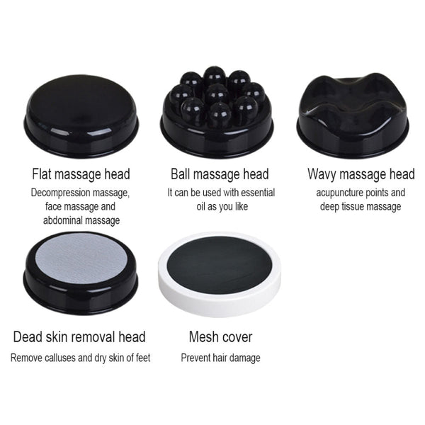 Full Body Handheld Massager With Four Heads For Neck Shoulders Back And Legs Massagers