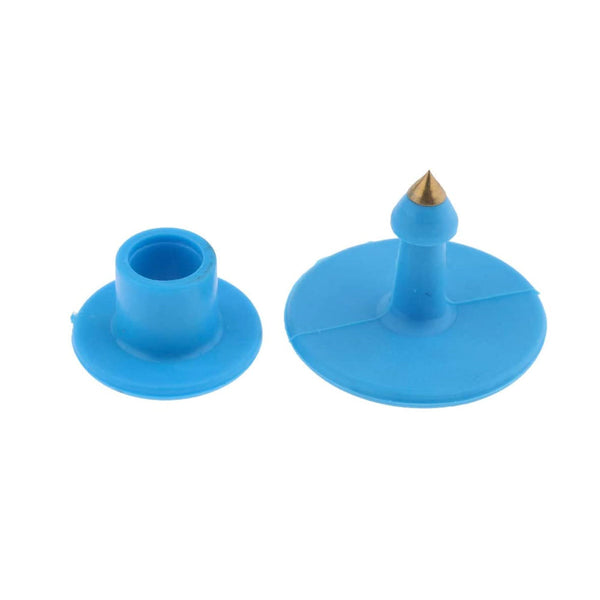 1 100 Cattle Number Ear Tags Set Round Blue Pig Sheep Goat Livestock Labels Livestock Ear Tags