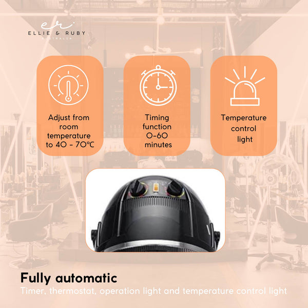 Ellie & Ruby Hanging Hooded Hair Dryer Wall Mounted Bonnet Hood Salon Hairdryer Hair Dryers