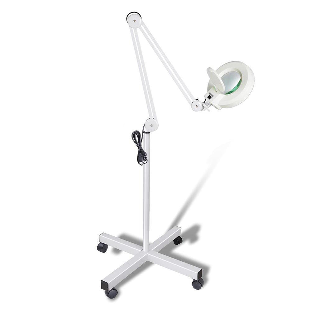 Ellie & Ruby 5X Magnifying Lamp Fluorescent Salon Light Glass Beauty Floor Stand Magnifier Salon & Spa Supplies
