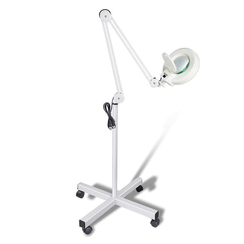 Ellie & Ruby 5X Magnifying Lamp Fluorescent Salon Light Glass Beauty Floor Stand Magnifier Salon & Spa Supplies
