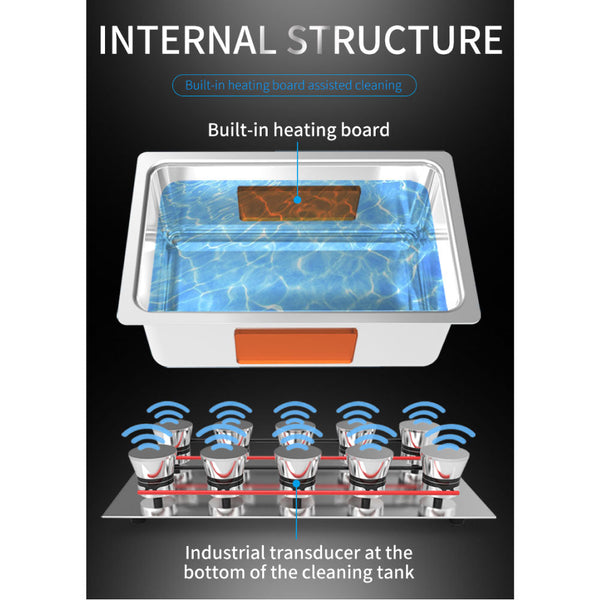 Veile Studios 4.5L Digital Ultrasonic Cleaner Sonic Bath Jewellery Cleaning Cleaners & Polish