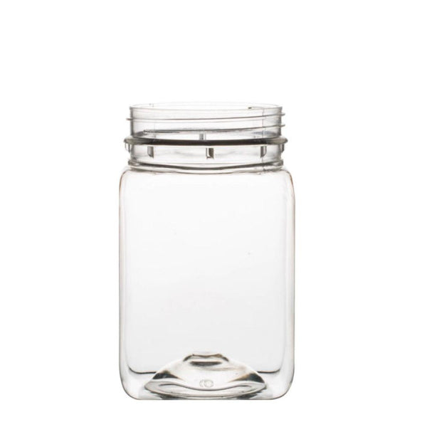 Kitchee 10X 500G Plastic Honey Jars + Lids Square Clear Food Grade Packaging Containers Food Storage Containers