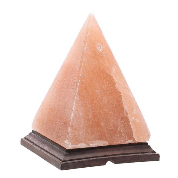 Orku 12V 12W Pyramid Himalayan Pink Salt Lamp Carved Rock Crystal Light Bulb On/Off Lamps