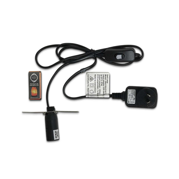 Orku 12V 12W Pyramid Himalayan Pink Salt Lamp Carved Rock Crystal Light Bulb On/Off Lamps