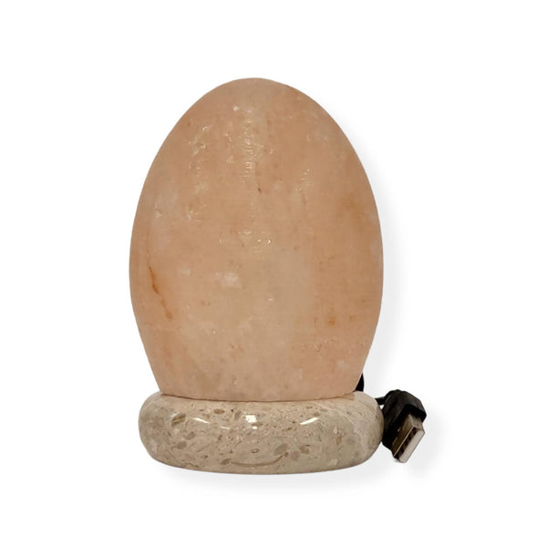 Usb Himalayan Salt Lamp Egg Cone Carved Shape Pink Crystal Rock Led Light Lamps