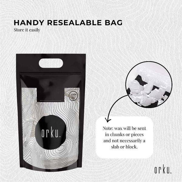 Orku Bulk 10Kg Paraffin Wax Blocks Refined Hard Unscented Chunks 60/62 Candle Making Waxing Supplies