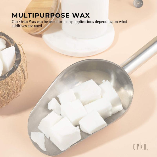 Orku Bulk 10Kg Paraffin Wax Blocks Refined Hard Unscented Chunks 60/62 Candle Making Waxing Supplies