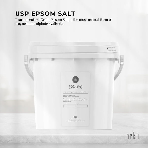 Orku 5Kg Usp Epsom Salt Pharmaceutical Grade Tub Magnesium Sulfate Bath Salts Baby Bathing & Grooming