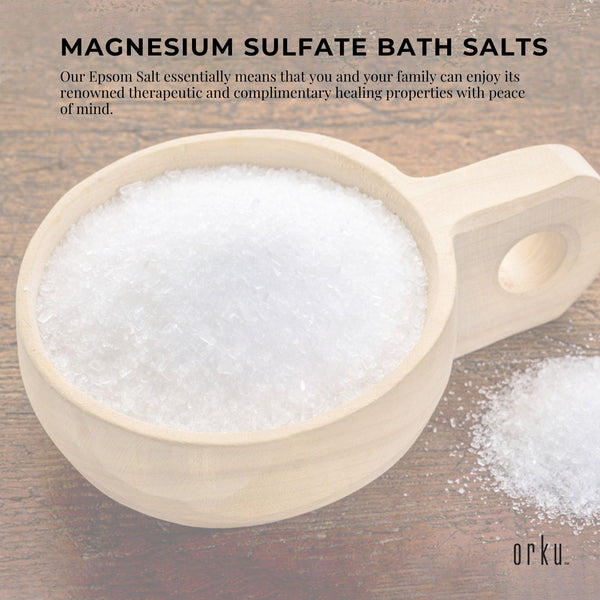 Orku 5Kg Usp Epsom Salt Pharmaceutical Grade Tub Magnesium Sulfate Bath Salts Baby Bathing & Grooming