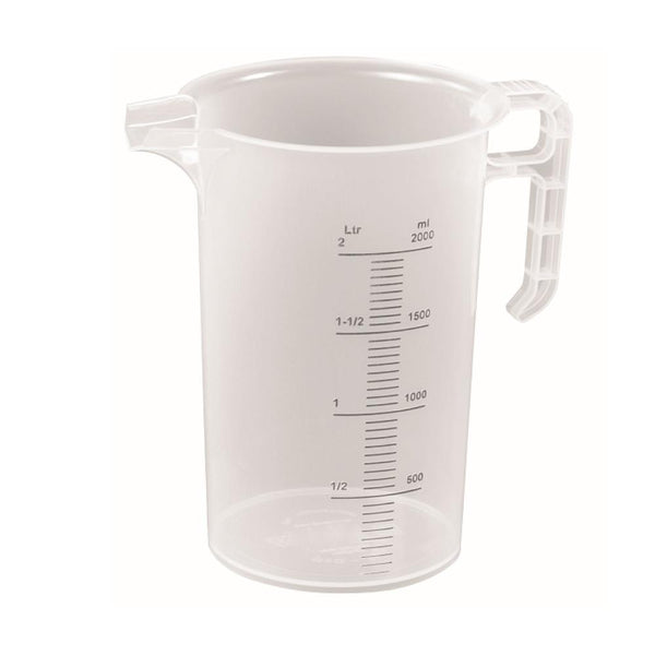 Kitchee 2L Measuring Jug Heavy Duty Clear Plastic Propylene Food Grade Bpa 5 Measuring Cups Jugs & Spoons